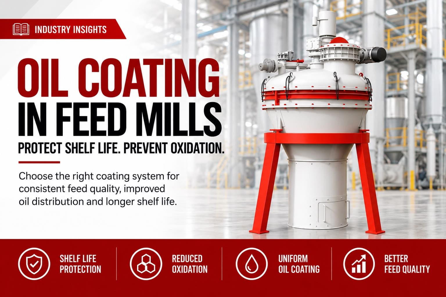 Oil Coating in Feed Mills: How It Protects Shelf Life, Prevents Oxidation and Which System to Choose